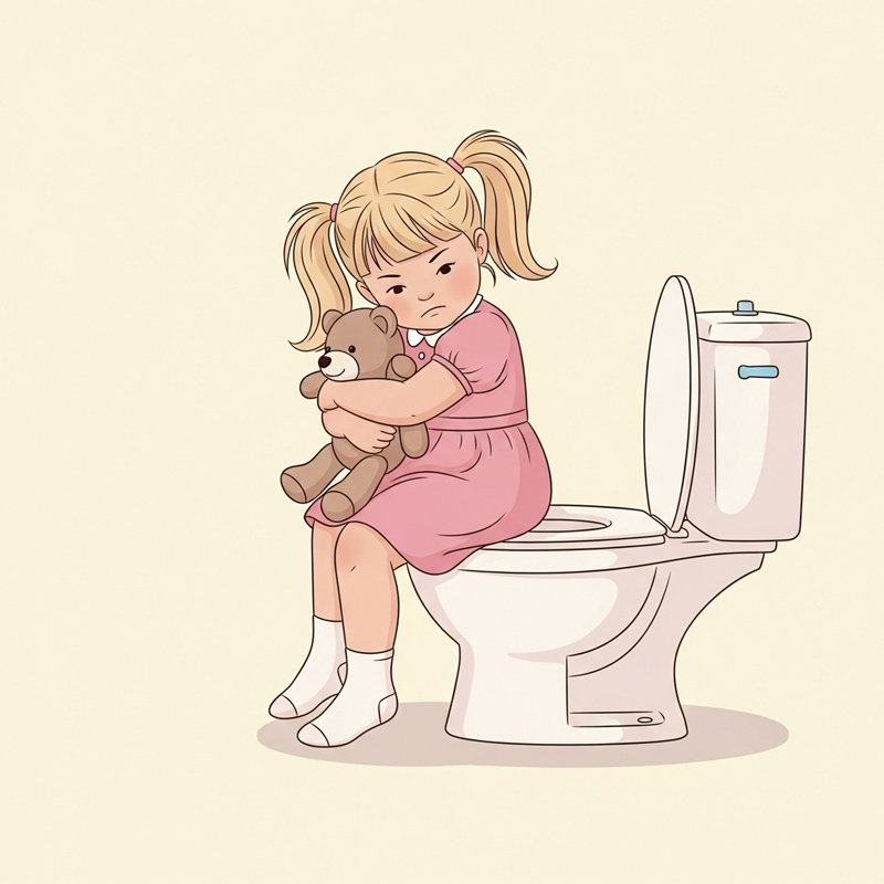 دلایل و راهکارهای نرفتن کودک به دستشویی در طول روز
